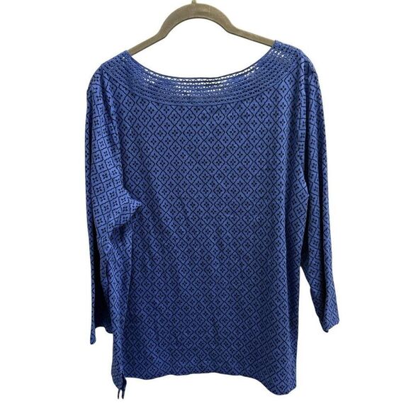 Croft & Barrow XL blue shirt - Picture 2 of 3